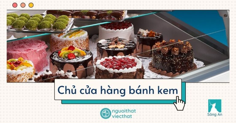 Chủ cửa hàng bánh kem
